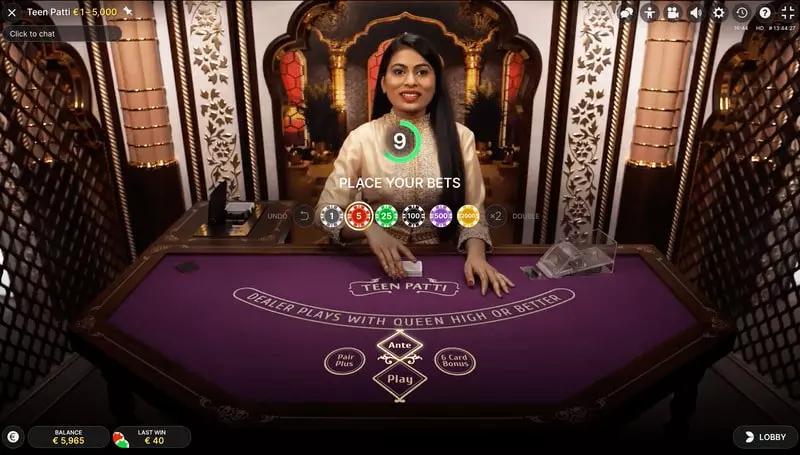 Khám phá những cửa cược có trong game casino Teen patti