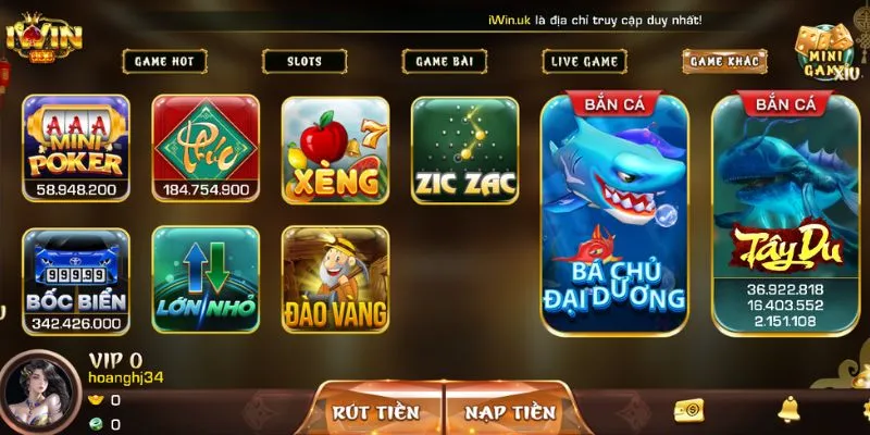 Kho game khủng của thương hiệu