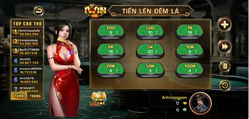 Đôi nét giới thiệu về trò chơi Tiến lên đếm lá tại iWin