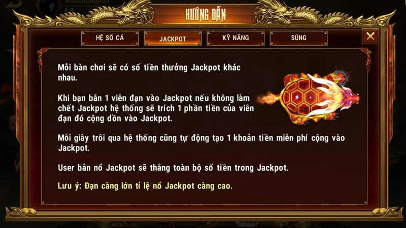 Phần thưởng lớn nhất trong game Bắn cá Tây Du