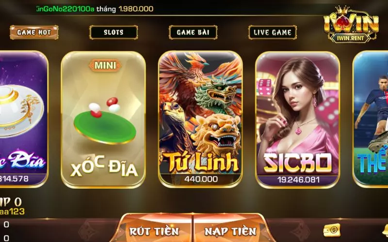 iWin là lựa chọn lý tưởng để bạn tận hưởng trọn vẹn trải nghiệm Tứ linh online